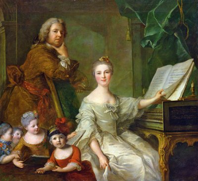 The Artist and his Family by Jean Marc Nattier